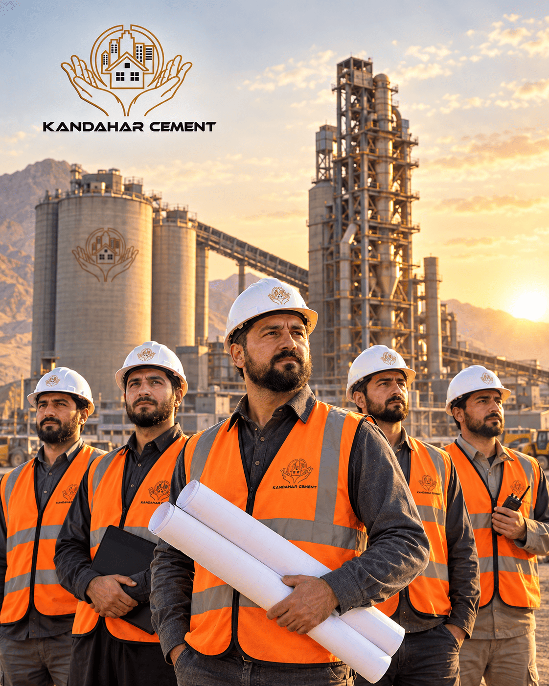 Kandahar Cement Factory — engineering team on site
