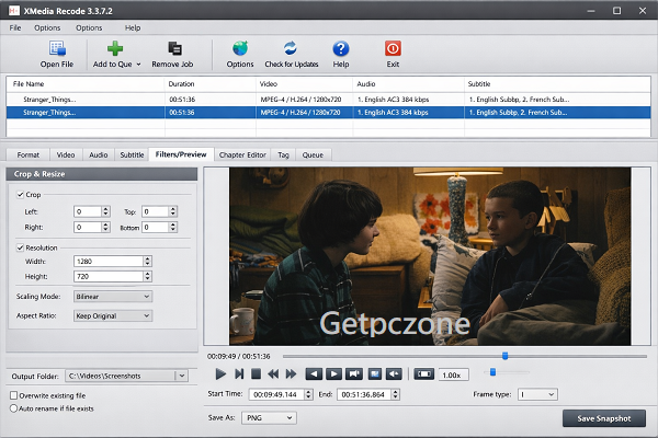 XMedia Recode screenshot