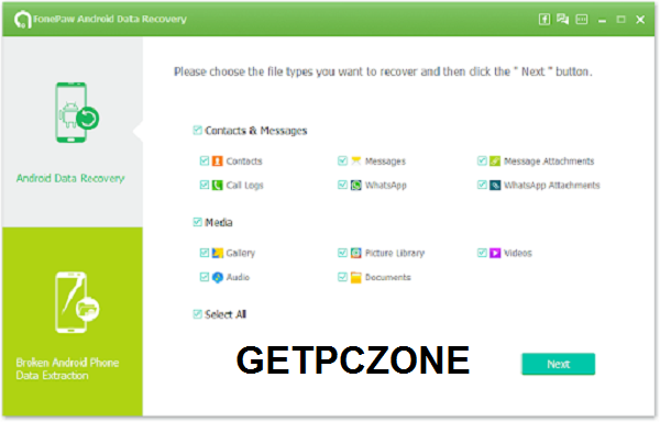 Download Fonepaw Android Data Recovery 2.3.0 Free