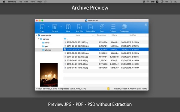 Bandizip Archiver 7 for Mac
