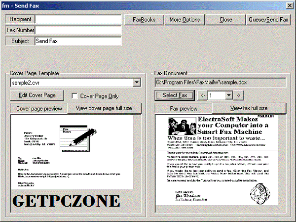 ElectraSoft FaxMail Network for Windows